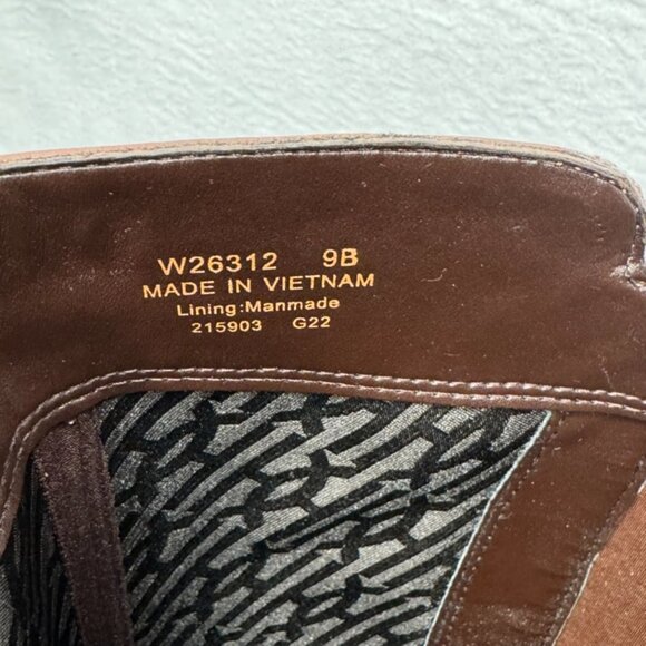 Cole Haan Noelle Riding Boots Brown Leather Side Zip Knee high Size 9 B - Picture 15 of 16